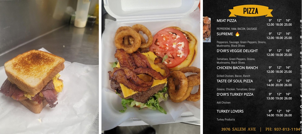 D'OIR'S LOUNGE Menu