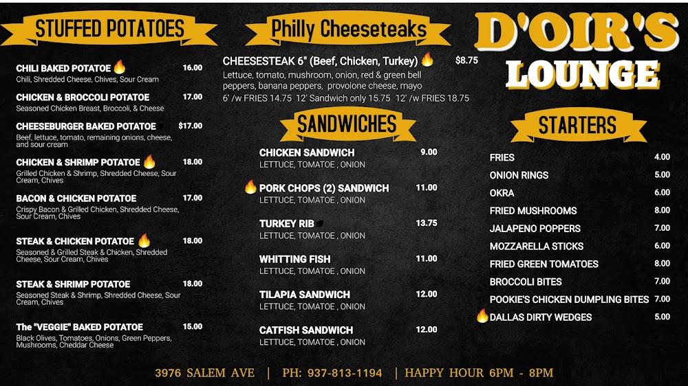 D'OIR'S LOUNGE Menu image 2