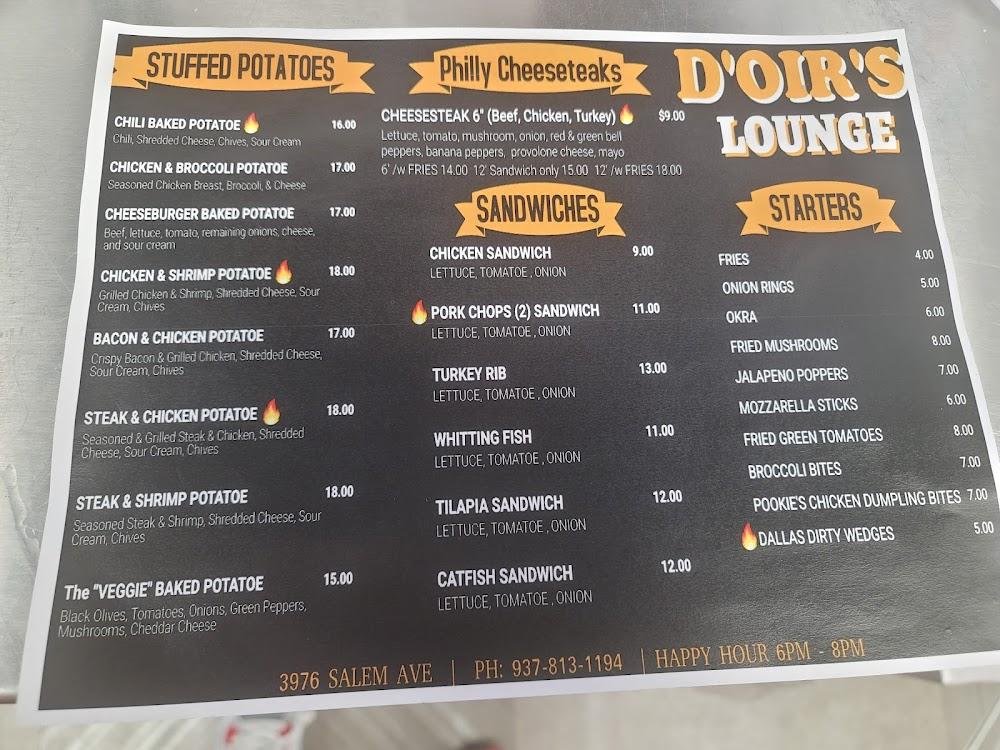 D'OIR'S LOUNGE Menu image 3